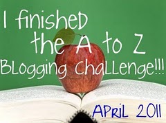 A-Z Blogging Challenge April 2011 Winner's Badge
